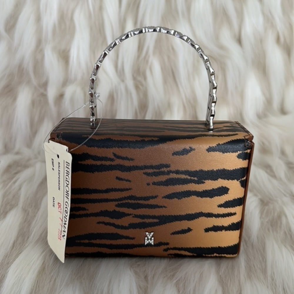 AMINA‎ MUADDI Swarovski cristals tiger prints bag - Picture 4 of 14